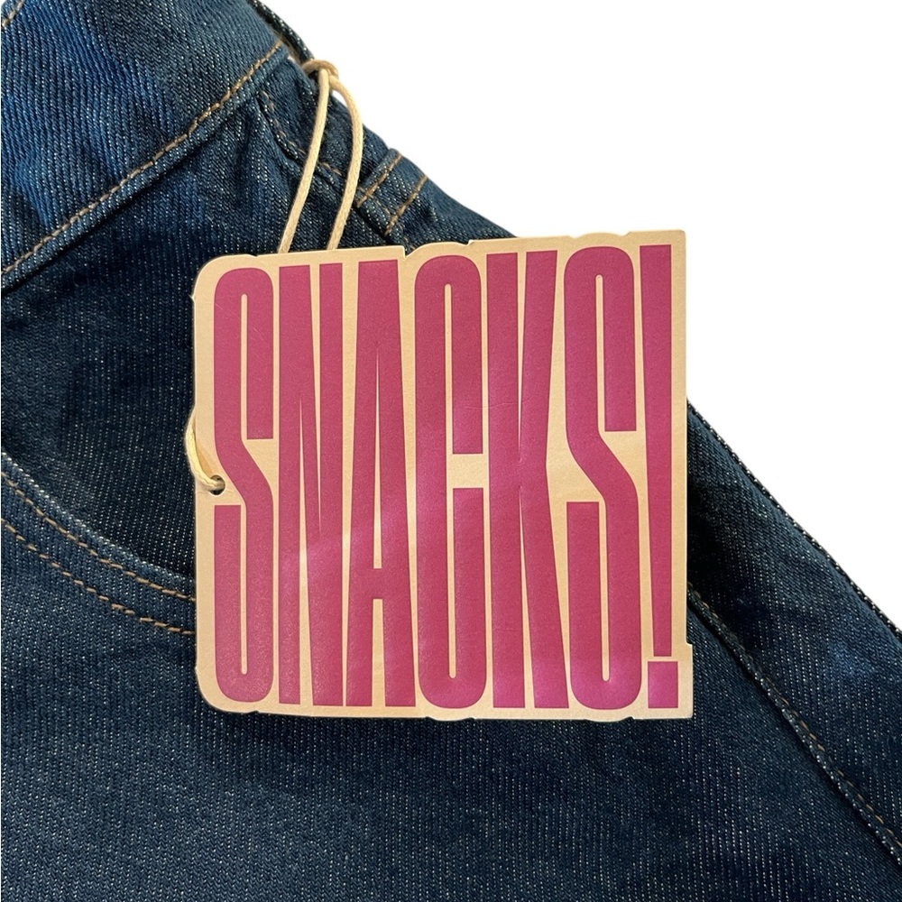 NWT Mother Snacks Smoothie Carpenter Sneak High-Rise Wide Leg Cuffed Jeans - Picture 9 of 12